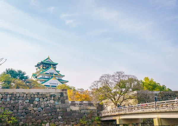 Osaka castle in Osaka Japan — Stock Photo, Image