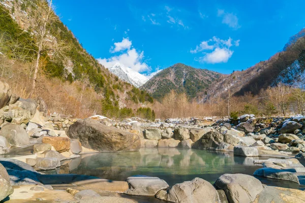 Kültéri onsen, Japán, nagy felbontású képek — Stock Fotó