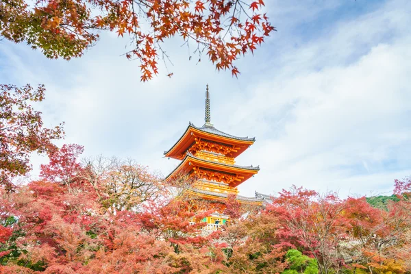 Hermosa arquitectura en Kiyomizu templo dera Kioto, Japón — Foto de Stock