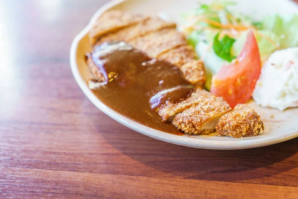 Japanese food style Teriyaki Chicken with rice — Stock Photo, Image