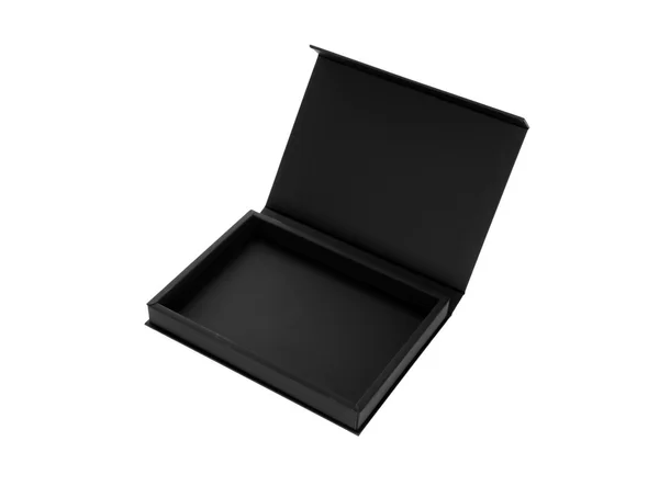 Black box on a white background — Stock Photo, Image