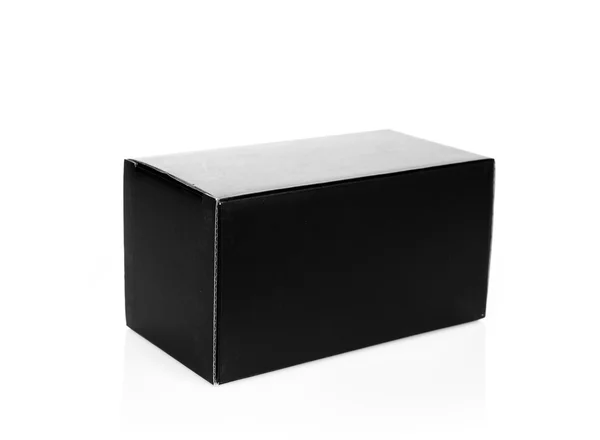 Black Box auf weißem Hintergrund — Stockfoto