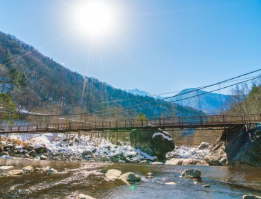Açık onsen, Japonya, yüksek çözünürlüklü görüntüleri