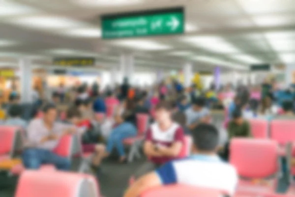 Rozmycie streszczenie pasażerów na lotnisku — Zdjęcie stockowe