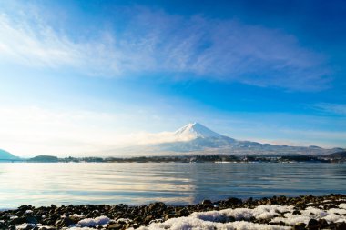 Fuji Dağı ve Gölü kawaguchi, Japonya