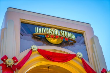 Osaka, Japonya - 1 Aralık 2015: Universal Studios Japonya (Usj). 