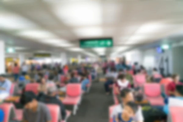 Passageiro embaçado abstrato no aeroporto — Fotografia de Stock