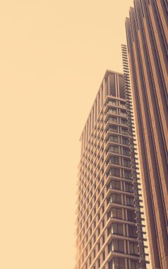 Tokyo, Japonya cityscape (filtre uygulanmış görüntü işlenen vintage etkisi