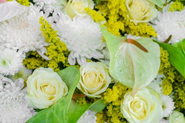 Sevgililer ve düğün sahne güzel çiçekler