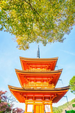 Güzel mimarisi Kiyomizu-dera Tapınağı, Kyoto, Japonya