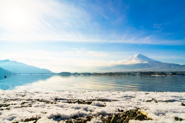 Fuji Dağı ve Gölü kawaguchi, Japonya