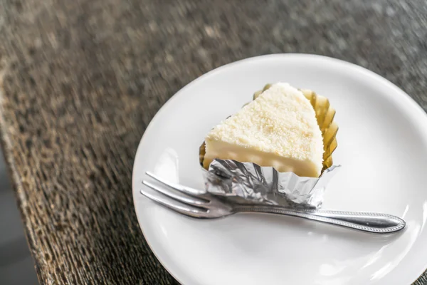 Plakje zoete Cheesecake — Stockfoto