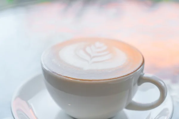 Καφές Latte τέχνη — Φωτογραφία Αρχείου