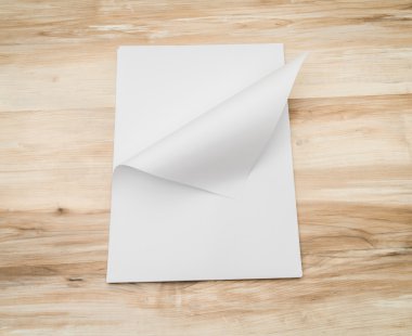 Ahşap doku kağıda beyaz şablonu