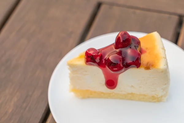 Slice of New York Cheesecake — Stock Photo, Image