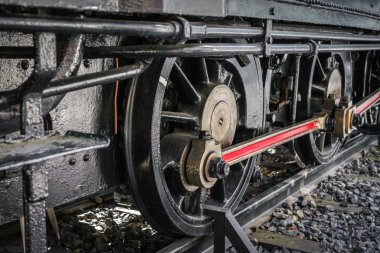 eski tren tekerlekler kapatın