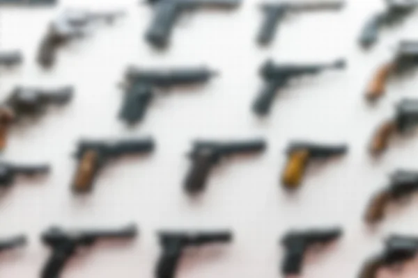 Abstract blur antique Handguns Collection — Stock Photo, Image