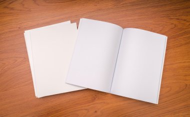 boş ve beyaz kitapçıklar