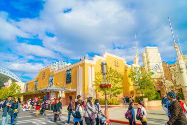 Osaka, Japonya - 1 Aralık 2015: Universal Studios Japonya (Usj). 