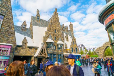 Osaka, Japonya - 1 Aralık 2015: Universal Studios Japonya (Usj). 