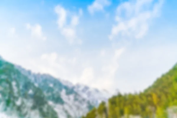 Abstract blur Japan Winter mountain with snow covered — Stock Photo, Image