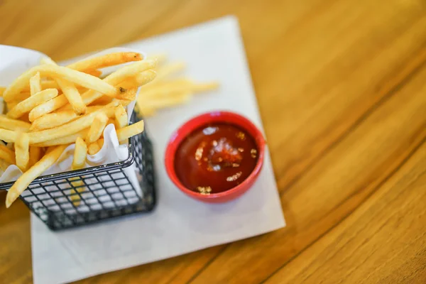 French fries on table — Stock Photo, Image