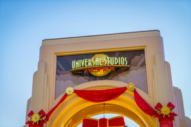 Osaka, Japonya - 1 Aralık 2015: Universal Studios Japonya (Usj). 