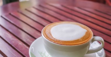 Latte Kahve ahşap tablo