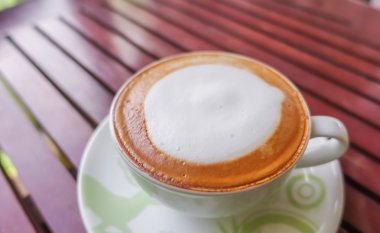 Latte Kahve ahşap tablo