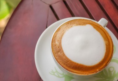 Latte Kahve ahşap tablo