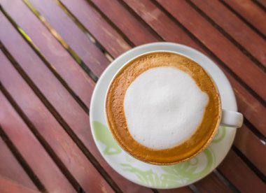 Latte Kahve ahşap tablo