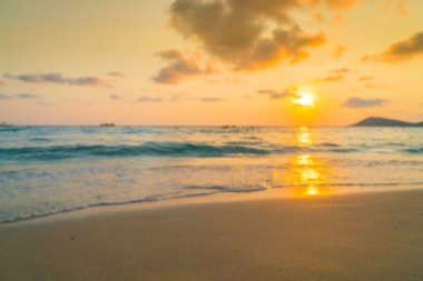 Deniz günbatımı bulanıklık