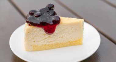 Dilim Cheesecake, yüksek çözünürlüklü görüntüleri
