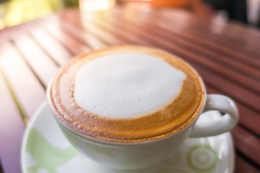 Latte Kahve ahşap tablo