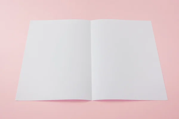 Papier biały szablon Bifold — Zdjęcie stockowe