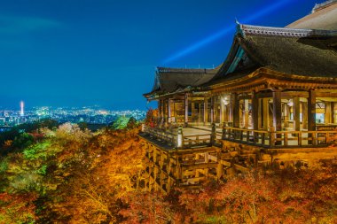 lazer ışık Fuarı'nda Kiyomizu-dera t güzel mimari