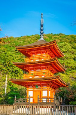 Güzel mimarisi Kiyomizu-dera Tapınağı, Kyoto, Japonya