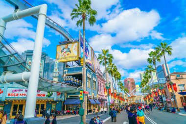 Osaka, Japonya - 1 Aralık 2015: Universal Studios Japonya (Usj). 