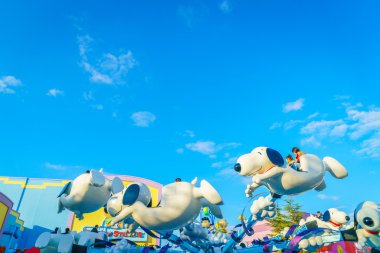 Osaka, Japonya - 1 Aralık 2015: Universal Studios Japonya (Usj). 