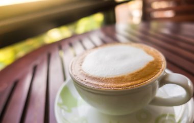 Latte Kahve ahşap tablo