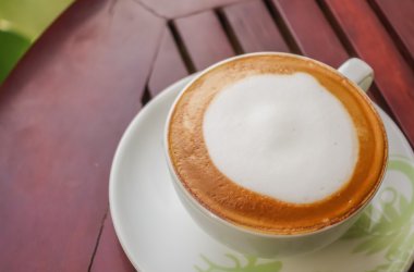 Latte Kahve ahşap tablo