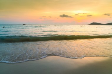 Deniz günbatımı bulanıklık