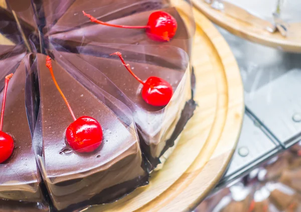 Lahodný čokoládový dort — Stock fotografie