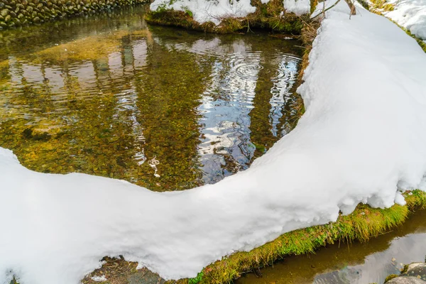 Rzeka, śnieg, zdjęcia w wysokiej rozdzielczości — Zdjęcie stockowe