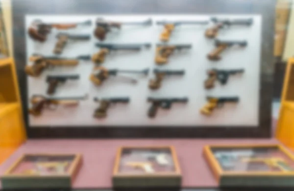 Abstract blur antique Handguns Collection — Stock Photo, Image