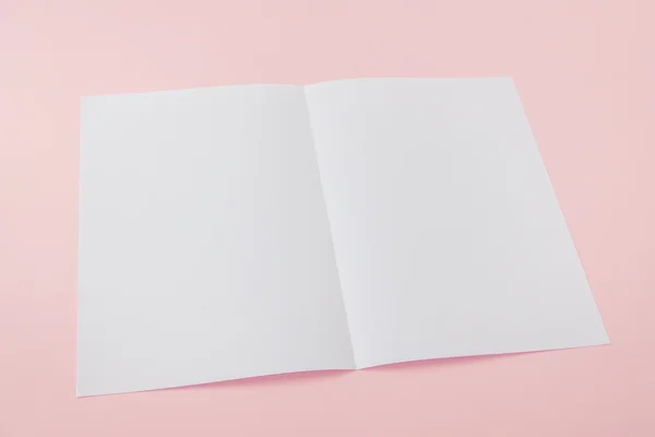 Bifold wit sjabloon papier — Stockfoto