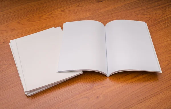 Empty and white Booklets — Stock Photo, Image