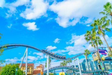 Osaka, Japonya - 1 Aralık 2015: Universal Studios Japonya (Usj). 