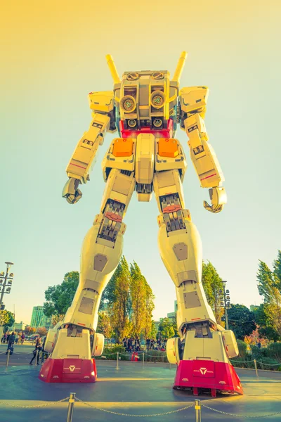 Полноразмерный Gundam Performance Outside DiverCity Tokyo Plaza, Oda — стоковое фото