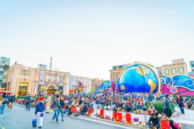 Osaka, Japonya - 1 Aralık 2015: Universal Studios Japonya (Usj). 